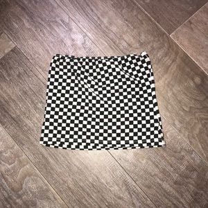 checkerboard crop top